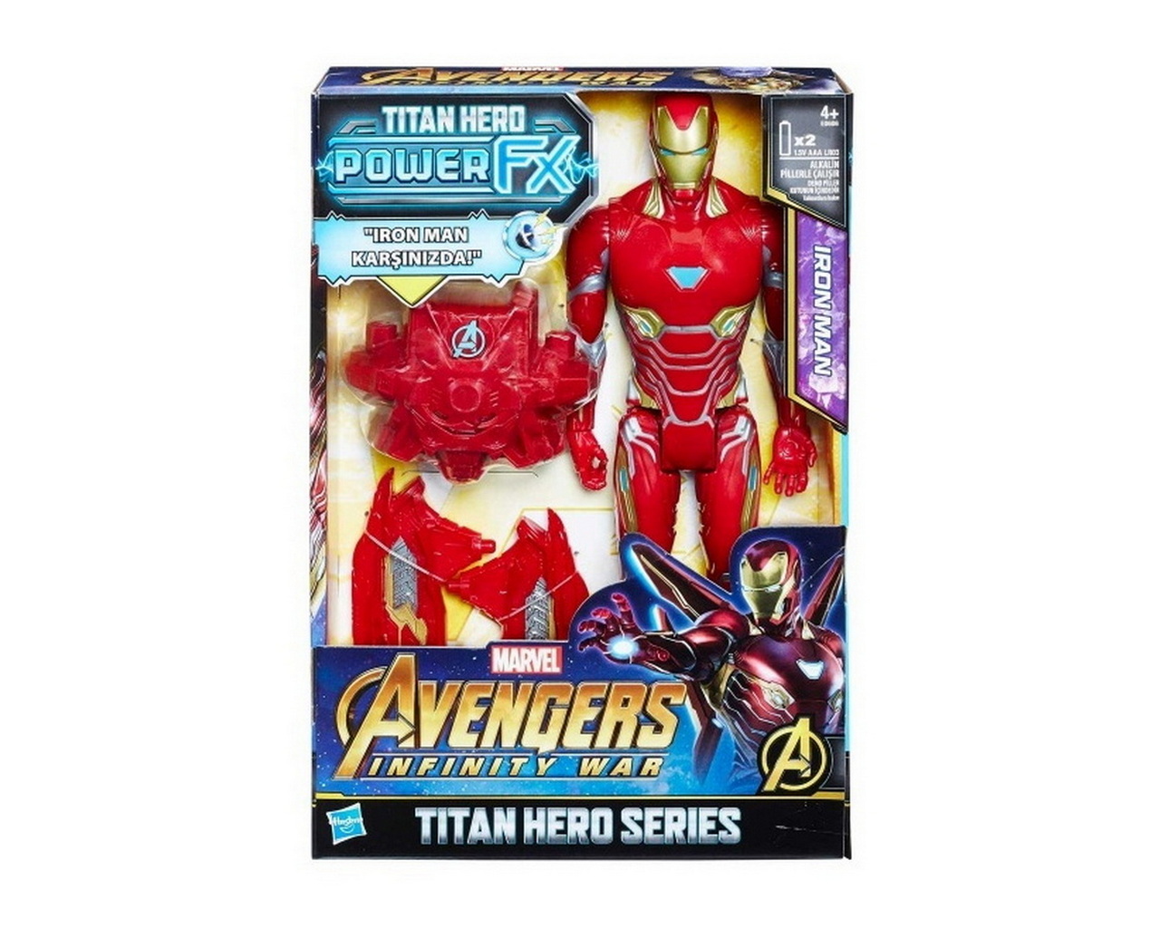 Hasbro Titan Hero Series Iron Man 30 Cm - Action Figure Avengers Infinity War, Giocattolo Per Bambini, Connettore Per Power FX (Pacco Non Incluso)